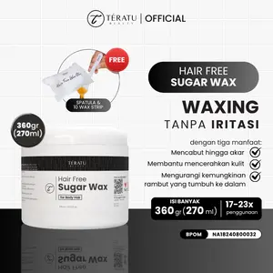 TERATU BEAUTY Hair Free Sugar Wax Natural Body Hair Waxing 270 ml / 360 gr