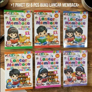 PAKET 6 BUKU PELAJARAN PENGETAHUAN ANAK BERGAMBAR DAN BEWARNA - LANCAR MEMBACA TANPA MENGEJA 1-6 FULL COLOUR BESTSELLER ORIGINAL