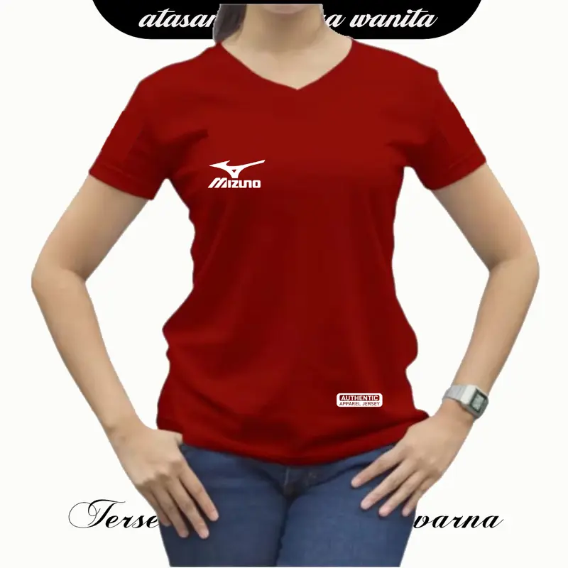 Baju Olahraga Atasan Wanita Lengan Pendek Kaos Jersey Dry Fit Running Zumba Lari Yoga Senam Fitness Volly Futsal Sport dll.. 3