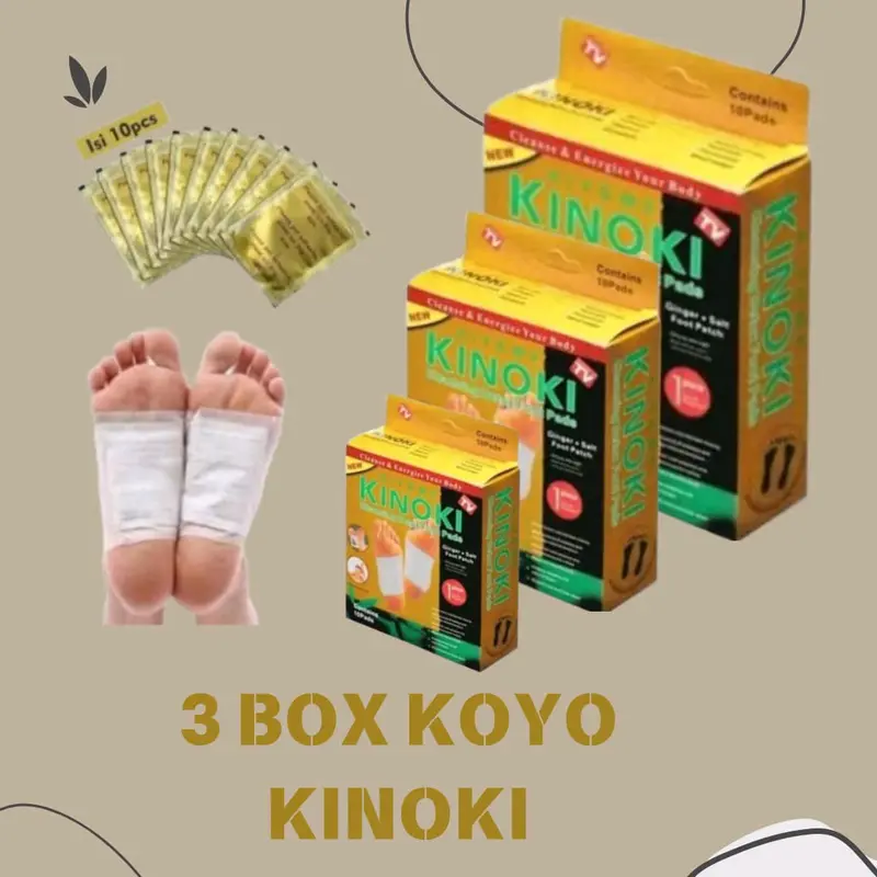 (3BOX/30PCS) KOYO KINOKI GOLD GINGER SALT - KOYO DETOKS TUBUH HERBAL 0
