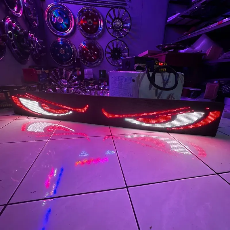 STROBO MATA RUNNING TEXT TERBARU Car Lampu Truk 2
