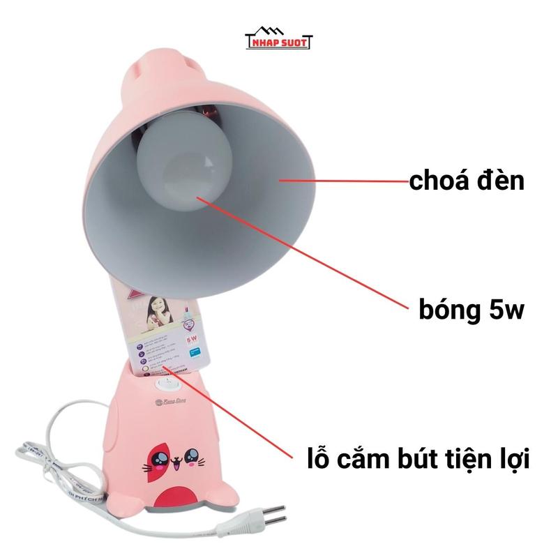 Đèn Bàn Học Sinh RẠNG ĐÔNG LED Chống Cận Thị Bóng 5w Ánh Sáng Vàng (RD-RL-24.V2)