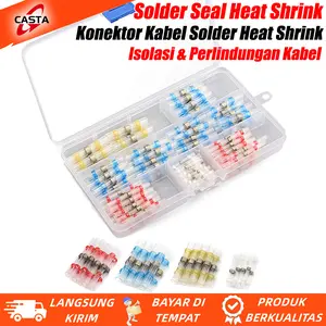 CASTA Konektor Heat Shrink Solder Seal Cepat dan Tahan Lama Waterproof Isolasi Kabel untuk Aplikasi Luar Ruangan 50 100 Pcs Dengan Kotak