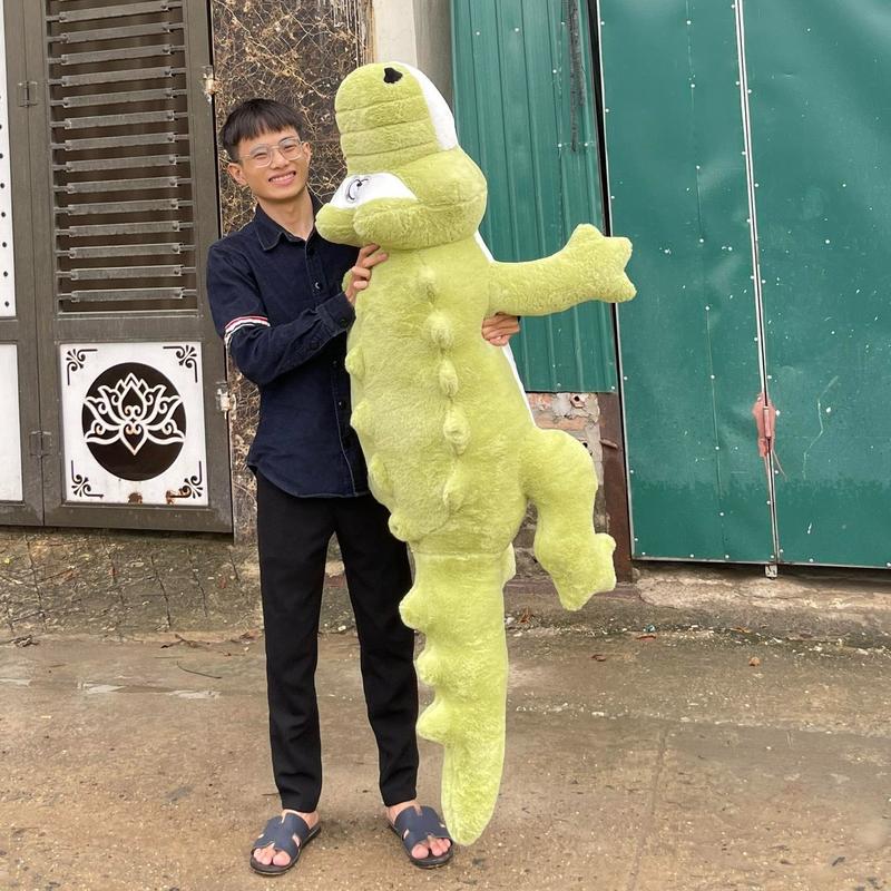 Gấu BÔNG CÁ SẤU 2M thú nhồi bông cá sấu xinh dep cá sấu gối ôm , quà tặng , lông mềm