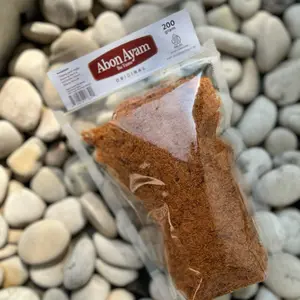 Abon  ayam  bu Tanto 200 gram terbuat dari daging ayam segar dan bumbu rempah pilihan tanpa campuran 100% daging ayam!! Food Masakan Snacks Makanan