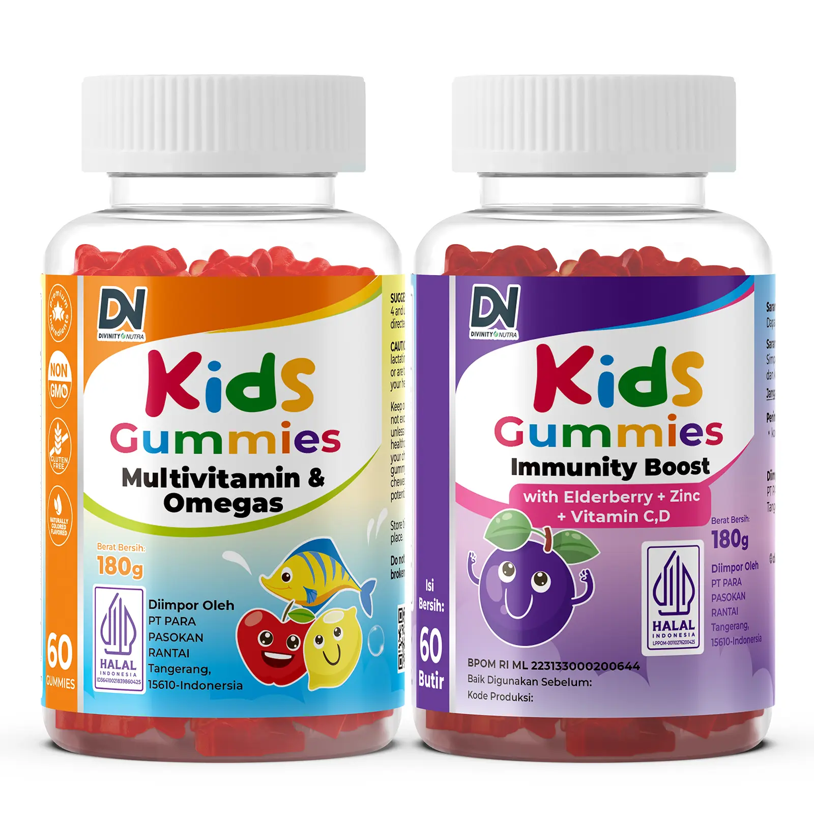 1 botol omega-3+ 1 botol elderberry