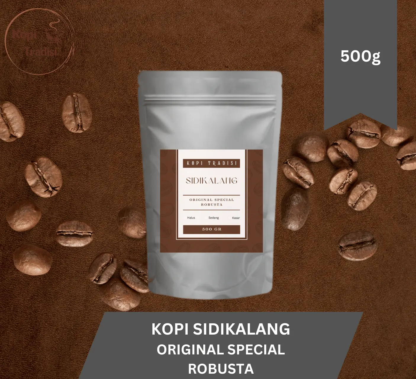 Kopi Bubuk Sidikalang Original Special Robusta 500 gr