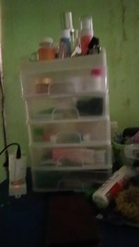 Product Review of Rak Kosmetik 5 Susun Laci Tarik Organizer Meja Rias Kamar Storage Serbaguna Plastik Putih Aesthetic Bagus from G** C**d 0
