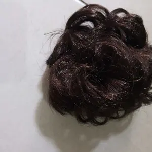 ikat rambut cepol karet keriting hitam cokat praktis bukan jepit