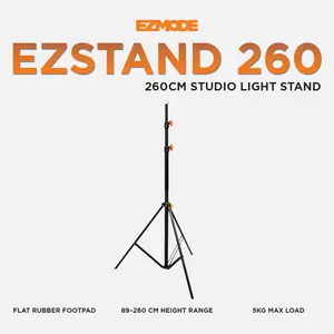 EZ Stand Light Stand Studio 260 CM High Quality - Free Bag