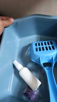 Product Review of [PAKET LITTER BOX LENGKAP 01] PAKET CAT LITTER BOX KUCING | BAK PASIR KUCING + SEKOP + PASIR KUCING GUMPAL WANGI 1 KG | TEMPAT PASIR KUCING BESAR KASUR KUCING MURAH TEMPAT MAKAN KUCING JUMBO 25 LITER 20KG TOFU TOP SEROKAN ZEOLIT from a**u 0