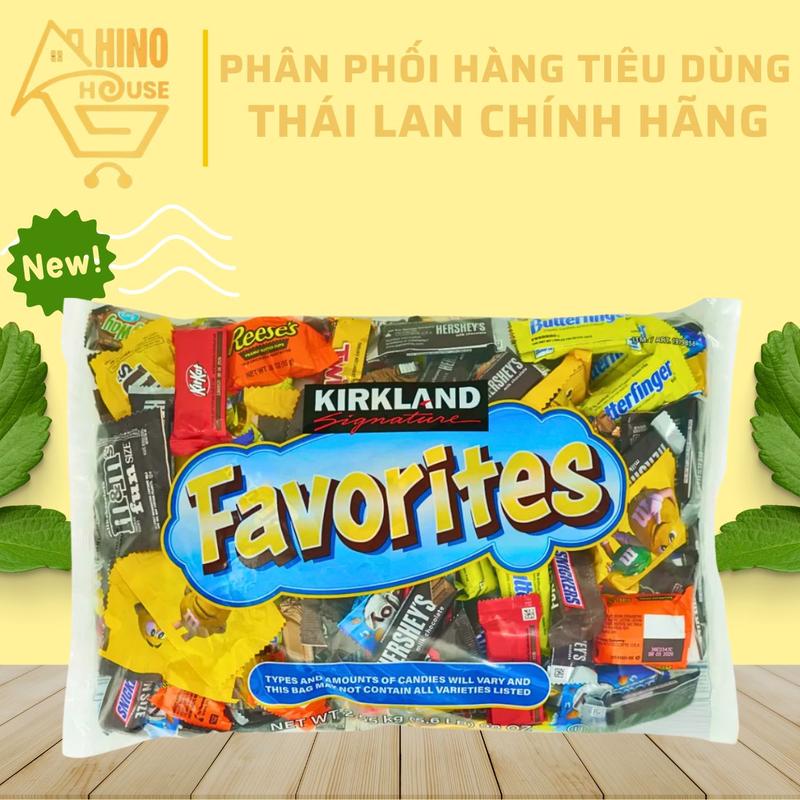 Socola Kirkland Mỹ 150 Viên Mix Tổng Hợp Nhiều Vị 2.55kg Chocolate Thơm Ngon Thượng Hạng - Hinohouse