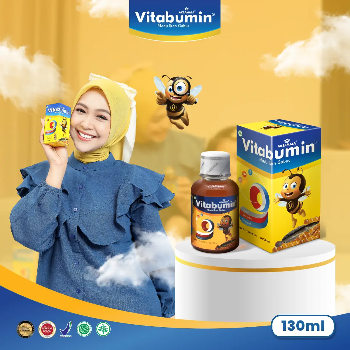 VITABUMIN 130ml - MADU ANAK MEMELIHARA KESEHATAN DAN NAFSU MAKAN