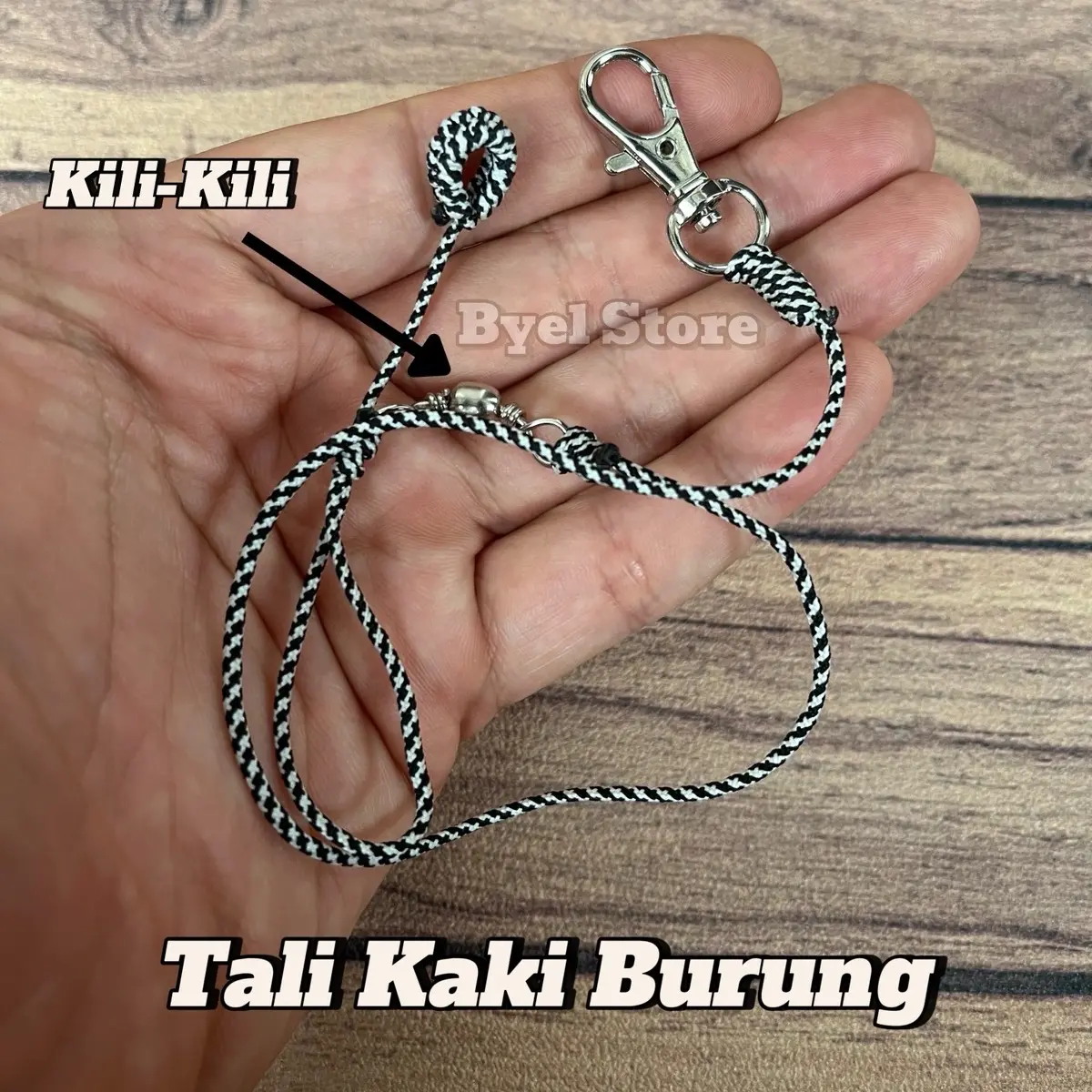 Tali Kaki Burung + Kili Kili Putar Anti Melintir
