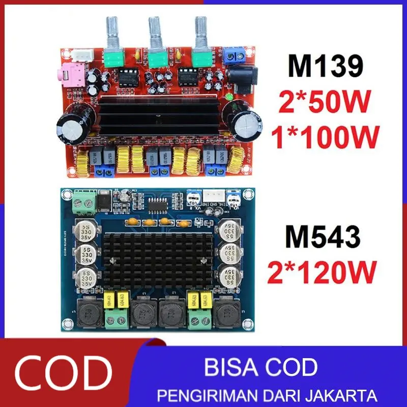 Kit Power Amplifier Class D TPA3116D2 2x50W+100W 2x120W Stereo Subwoofer XH-M139 XH-M543 Amplifier Board 0
