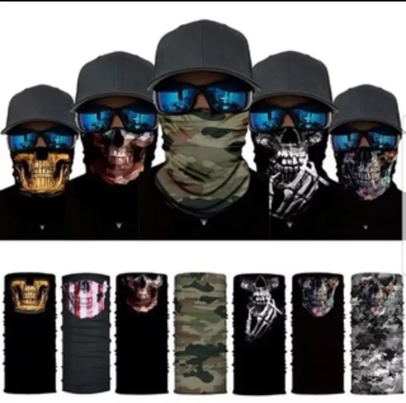 Buff Masker Bandana Multifungsi / Masker Motor Polos dan Motif 2