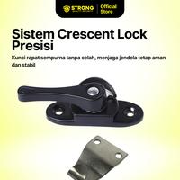 Gambar STRONG Crescent Lock CL 230 | Pengunci Jendela Aluminium | Grendel Kuping Jendela Sliding | Crescent Lock Aluminium Rumah & Kantor | Pengunci Jendela Geser Aluminium | Grendel Jendela Anti Karat | Kunci Jendela Aluminium Modern - Hitam BK dari Strong Hardware Shop Kota Administrasi Jakarta Barat 3 Tokopedia
