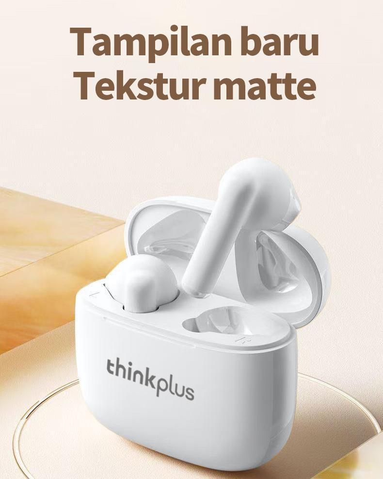 Lenovo thinkplus NEW TWS Bluetooth V5.0 Earphone Headphone Tahan Lama Suara Bass Dalam Stereo Dengan Kontrol Sentuh Earbud Olahraga