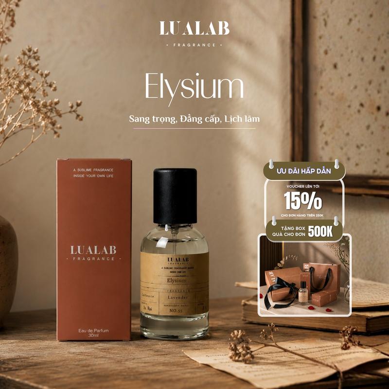 Nước hoa nam Lualab Elysium 30ml phong cách Sang trọng Nam tính Cuốn hút NO55