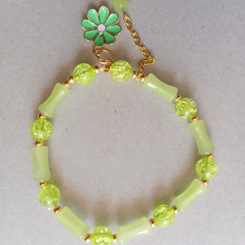 Gelang Wanita Manik-Manik Bambu Aksesoris Fashion 6