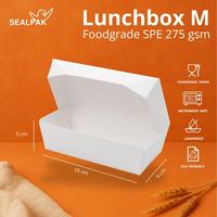 Gambar SEALPAK Lunchbox Kertas PE Dalam Tebal Food Grade | ISI 50 Pcs | Ukuran S M L | Polos - Medium dari SEALPAK Kota Administrasi Jakarta Pusat 3 Tokopedia