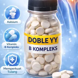 Doble YY B Kompleks Kalsium untuk Hewan Peliharaan Isi 20 Tablet Memperkuat Tulang dan Kesehatan