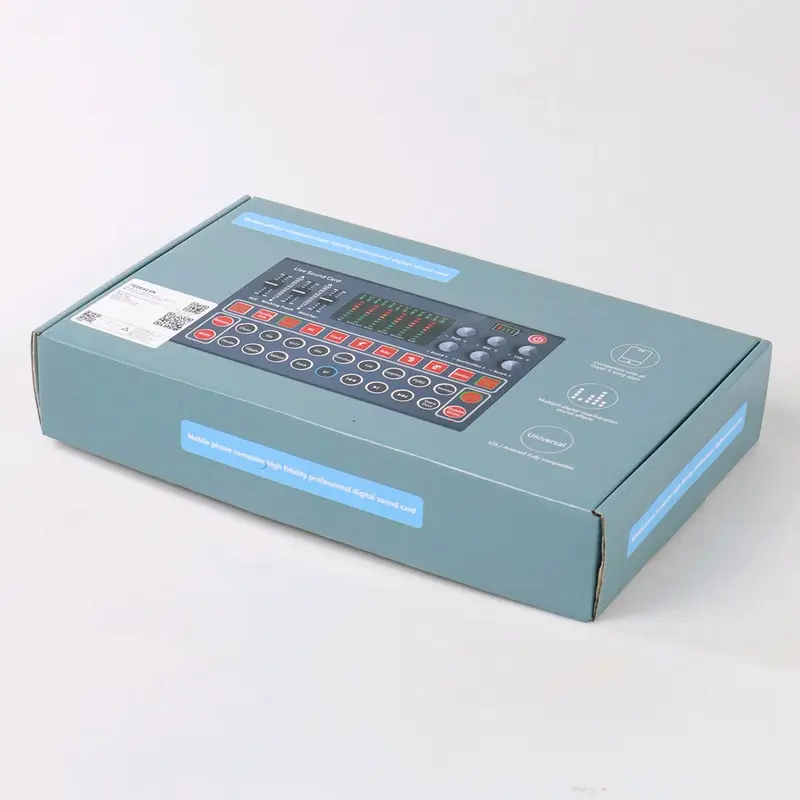 Soundcard Mixer USB Kartu Suara DSP Chip dengan Efek Khusus untuk Live Broadcast - M9 - Hitam Laptop Audio 6