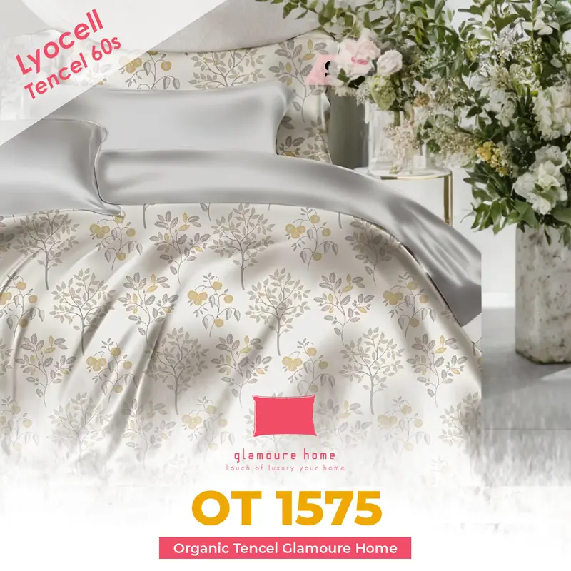 [KOLEKSI 2025] Bedcover set (Sprei Set + Bed Cover) Bahan Kain Sutera Organic Lyocell Bamboo Tencel Anti Bacteria sudah termasuk 2 Sarung Bantal 2 Sarung Guling Semua Ukuran (160x200, 180x200, 200x200) 1