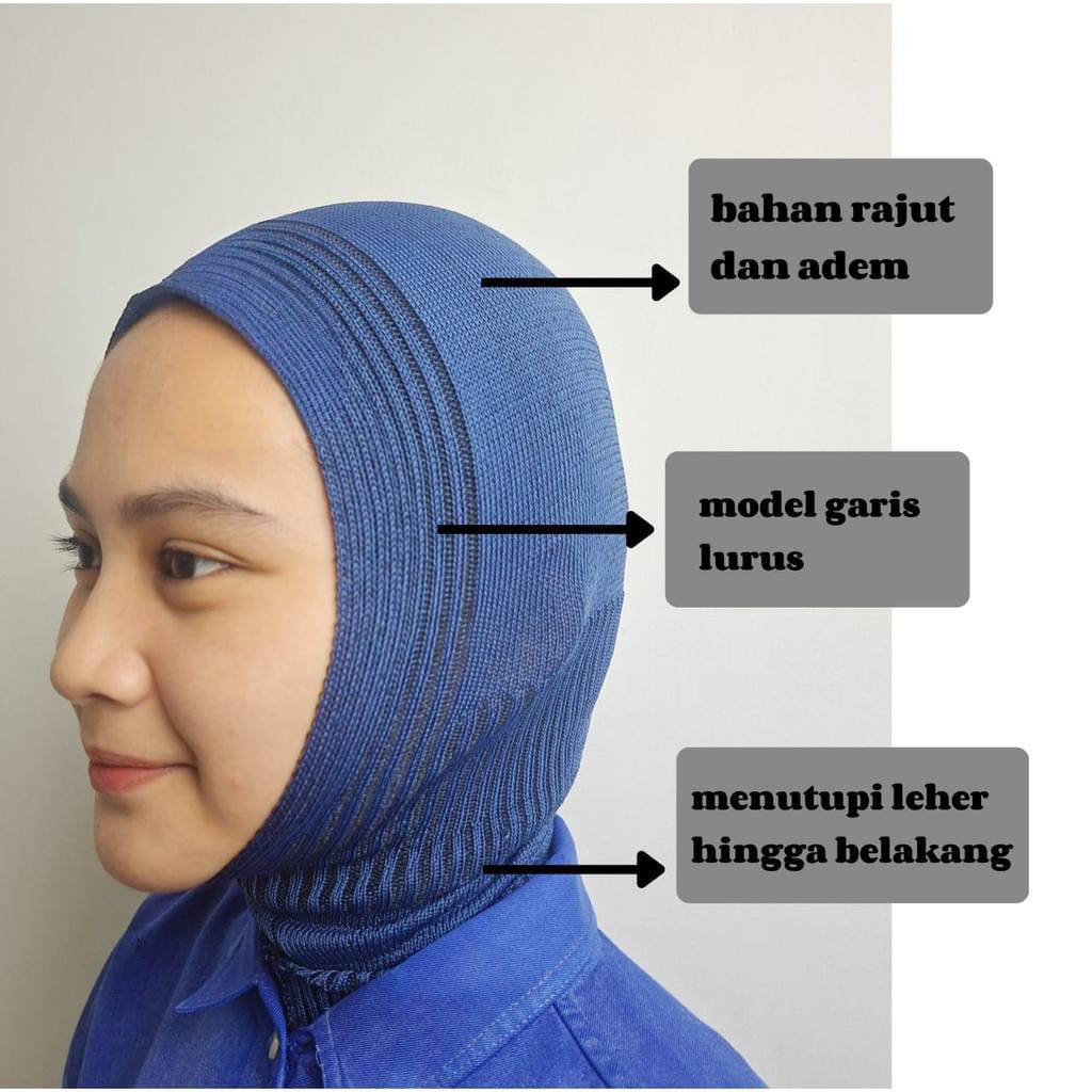 Inner Ciput Ninja leora adem Rajut Premium /INNER JILBAB DALEMAN KERUDUNG