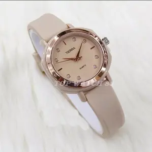 PROMO JAM TANGAN WANITA BEST SELLER FASHION ANALOG TALI KARET BODY FULL STAINLESS WATCH {Free Box Dan Batrai Cadangan }