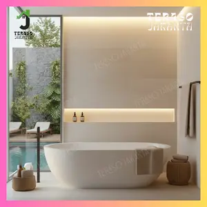 Bathtub Teraso Oval Premium Bathtub Terazzo Dewasa