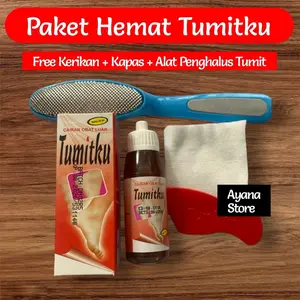 PAKET HEMAT TUMITKU FREE KERIKAN , KAPAS & ALAT MENGHALUSKAN TUMIT. Mengatasi kaki pecah pecah, kering dan kapalan