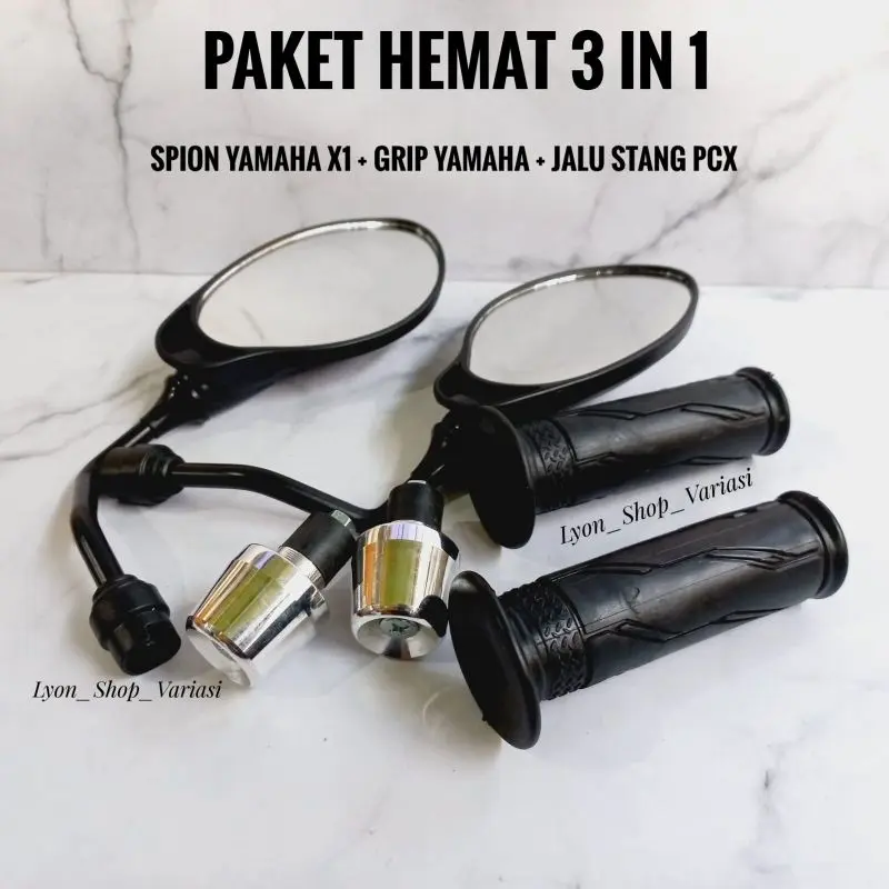 #CRC# Paket Hemat 3 in 1 Spion Yamaha X1 + Handgrip Yamaha Standar + Jalu Stang PCX Model Ori 5