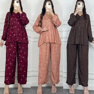 Tania One Set Setelan Wanita Rayon adem Bumil Busui Friendly By Fathian