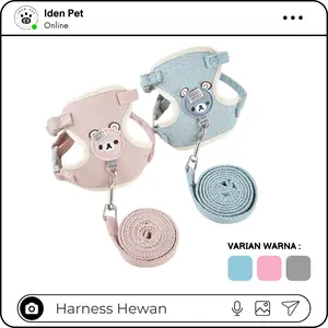 Harness Kucing Besar Kecil Tali Tuntun Hewan Rompi Anjing Cat Dog Harnes