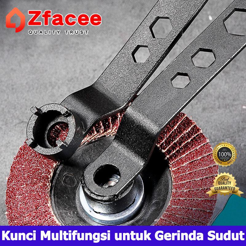 Kunci Empat Cakar Penggiling Sudut Tebal Serbaguna yang Dapat Disesuaikan, Alat Tangan 6-in-1 Aksesori Mesin 0