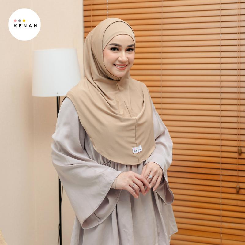 KENAN - SHINY Instan Daily Hijab nonpet matt Jersey size L 2