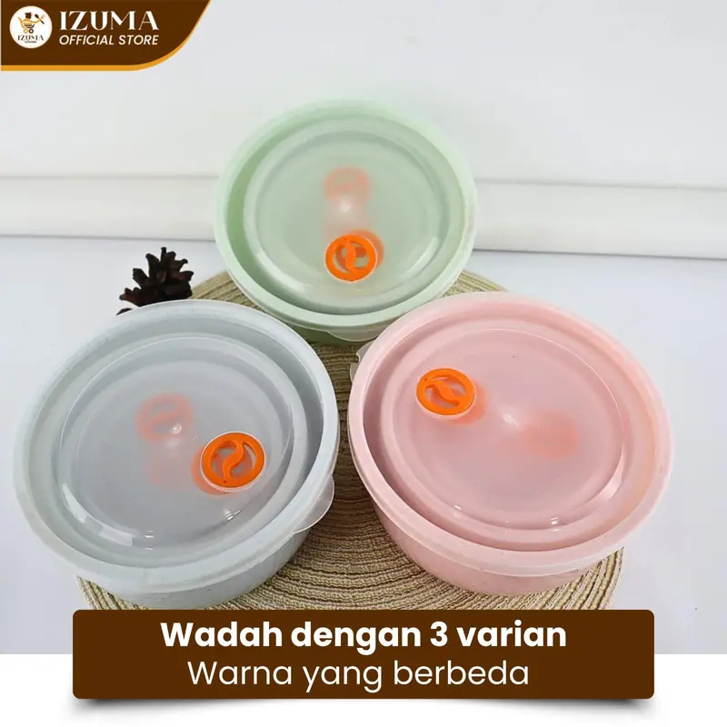 IZUMA Freshpot 4 set / Lunch Box 4 set / Tempat Makan 4 Susun Motif Bunga 2