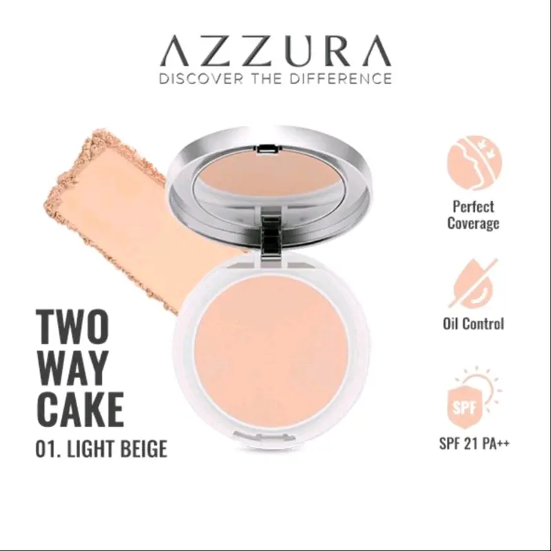 Azzura Two Way Cake Bedak Foundation Tahan Lama 3