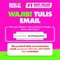 Gambar eSIM Laos Provider Lokal Unitel Kuota Besar Data Internet Roaming Travel | DIGITRAVEL eSIM Laos Kuota Besar - 15GB/10 Hari +TikTok dari DIGITRAVEL Kota Administrasi Jakarta Selatan 4 Tokopedia
