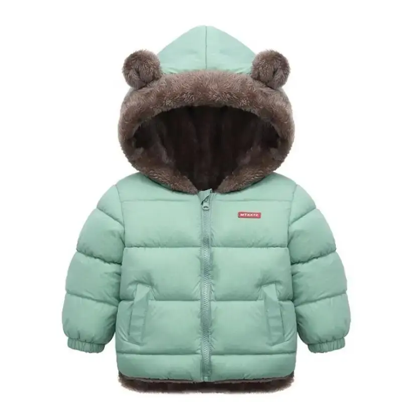 Jaket Winter Anak Laki-Laki Perempuan Bulu Tebal Fashion