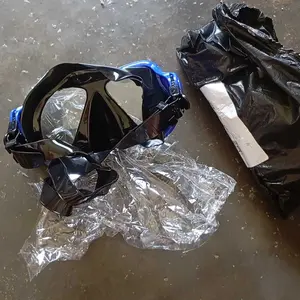 Kacamata Selam Diving Snorkeling Scuba PVC Freedive Spearfishing Set Mask Kacamata Renang Snorkelempered glass 4.0 alloy metal & strap silicone Diving 017-2300 3PC=1.3KG Air Laut