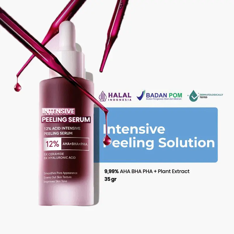[NEW LAUNCH]  12% Acid Intensive Peeling Serum Intensive Peeling Solution Aha Bha Pha Serum Eksfoliasi Untuk Kulit Cerah Dan Halus