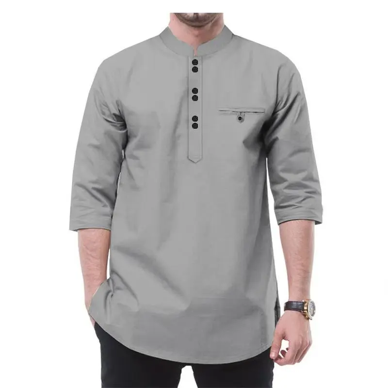 Baju Koko Kurta Pria Kemeja Pria Man ShirtPremium Kurta Busana Muslim Casual DewasaAtasan Tshirt Modern