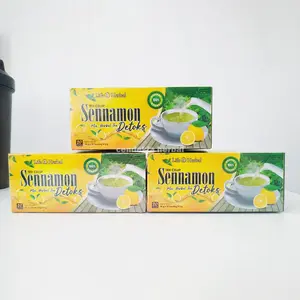 Teh Daun Senna Dan Lemon teh Herbal Kesehatan Organik