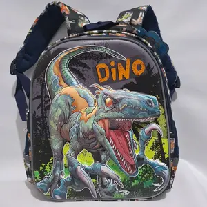 Tas Sekolah Anak Laki Laki TK Karakter Dinosaurus Dino 13 Inch HSD Timbul 3 Dimensi Motif Ransel Fashion