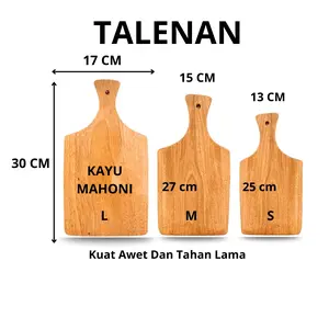 Talenan Kayu Mahoni Alami Dan Tahan Lama Alas Potong Alat Pengiris