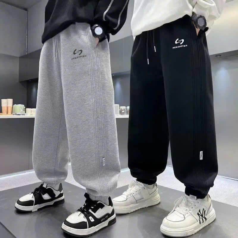 Quần dài thu đông trẻ em 16-48kg,chất nỉ bông dày dặn mềm mịn,quần thu đông,quần dài bé trai quần nỉ lót lông