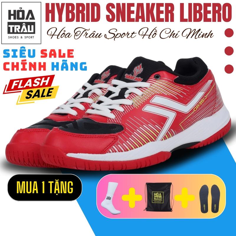   CHÍNH HÃNG  Giày Hỏa Trâu LIBERO Hybrid Sneaker Sport Chính Hãng Size 38-44 Unisex Nam Nữ Giày Tập Pickleball Thể Dục Gym Cầu Lông Bóng Chuyền Bóng Rổ Chống Trơn Trượt Đế Cao Su Cao Cấp 