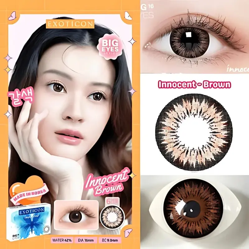 Paket Softlens Normal X2 INNOCENT 16mm BIG EYES + Cairan Soflens 60 ml Gratis Tempat Soflen 2